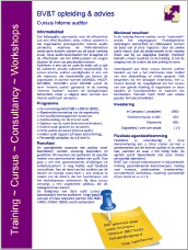 Vraag uw Training Brochure hier aan Onderhoudsbeheersing 